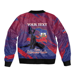 Personalized Afro-Haiti Football Bomber Jacket 2026 Nou Retounen Anko - African Pride