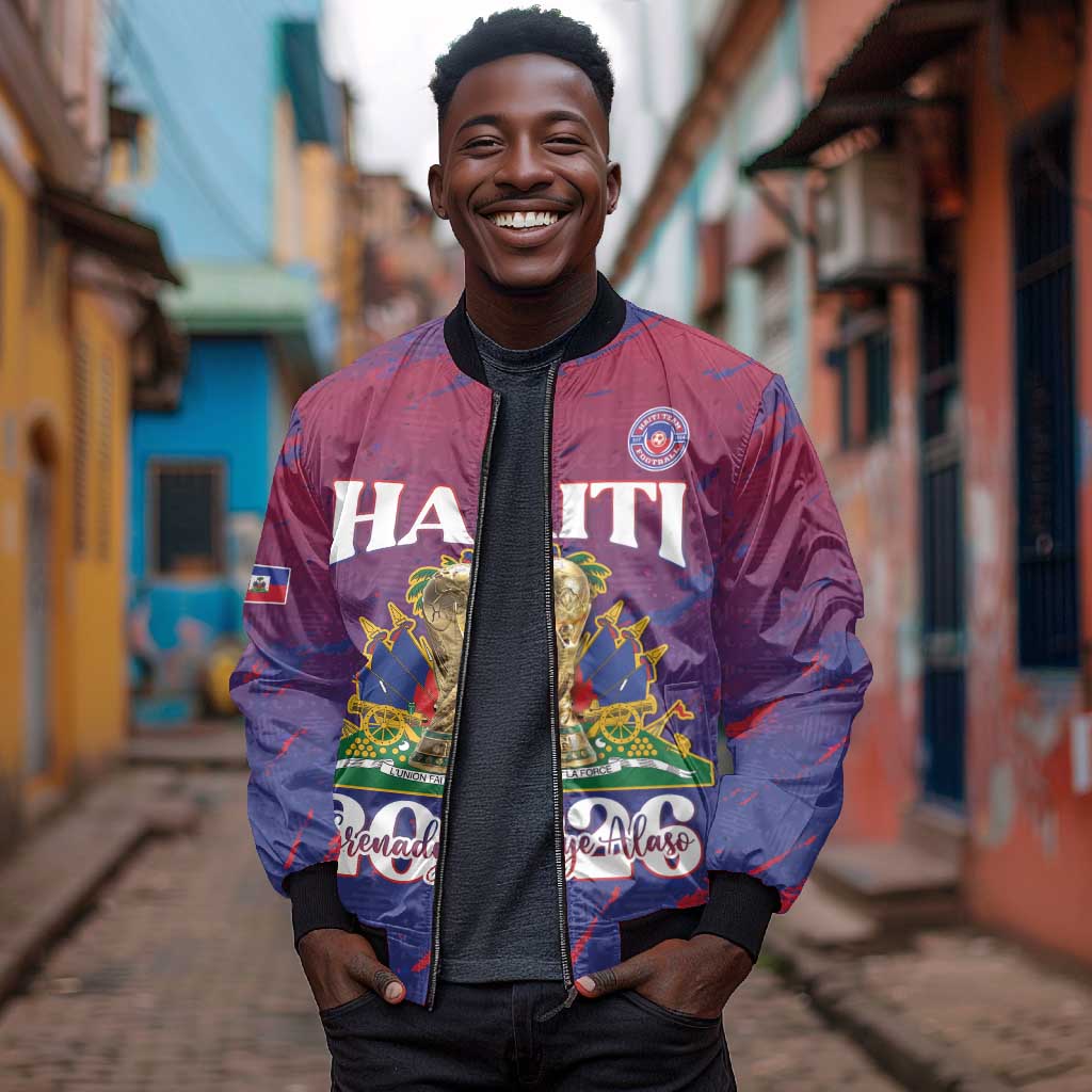 Personalized Afro-Haiti Football Bomber Jacket 2026 Nou Retounen Anko - African Pride