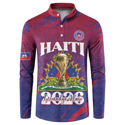 Personalized Afro-Haiti Football Button Sweatshirt 2026 Nou Retounen Anko