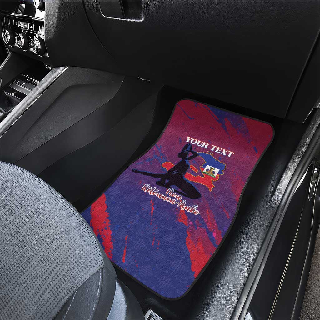 Personalized Afro-Haiti Football Car Mats 2026 Nou Retounen Anko - African Pride
