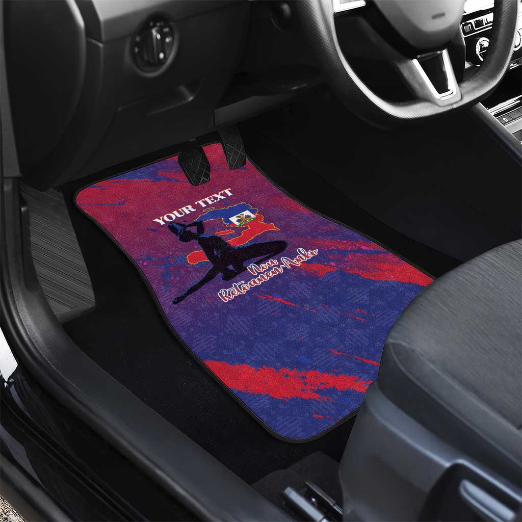Personalized Afro-Haiti Football Car Mats 2026 Nou Retounen Anko - African Pride