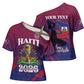 Personalized Afro-Haiti Football Cross Shoulder Shirt 2026 Nou Retounen Anko - African Pride