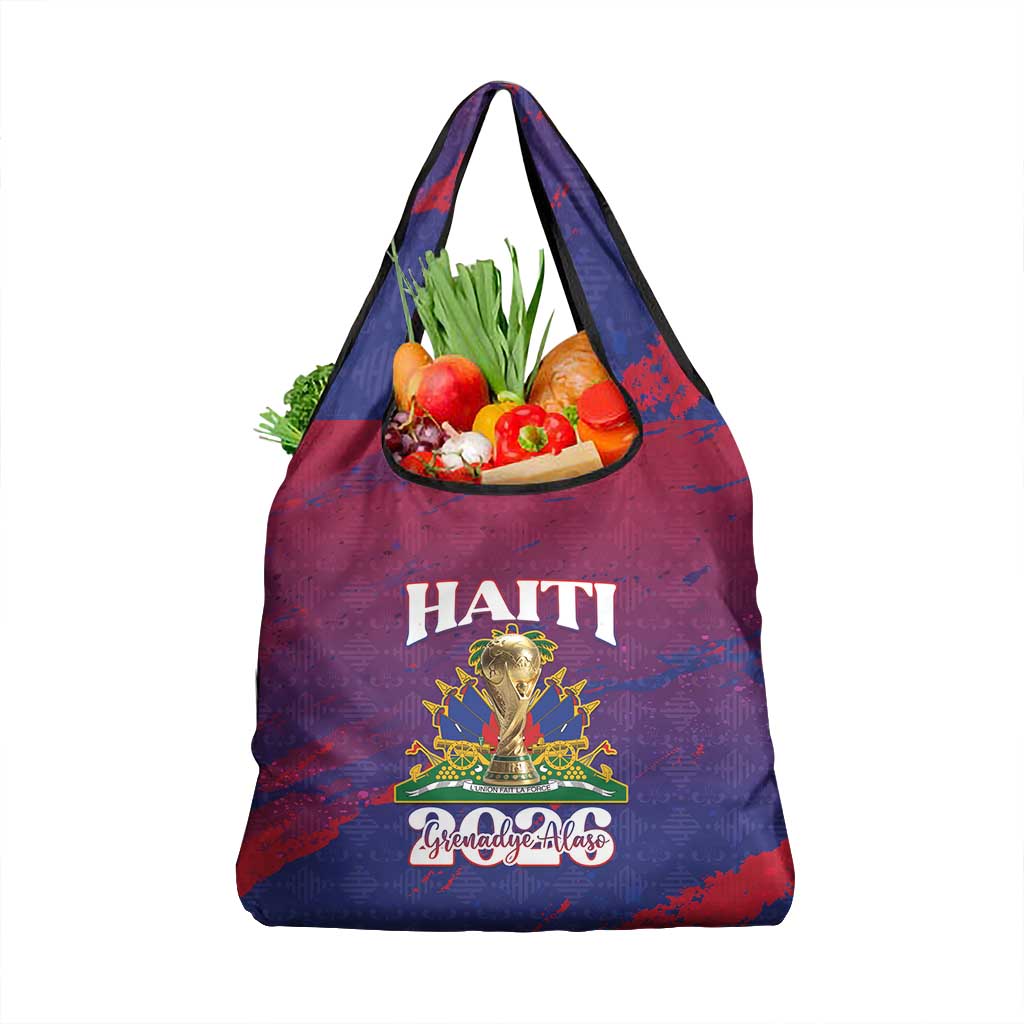 Afro-Haiti Football Grocery Bag 2026 Nou Retounen Anko - African Pride