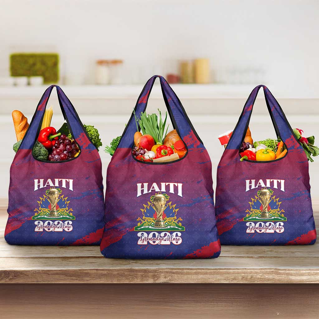 Afro-Haiti Football Grocery Bag 2026 Nou Retounen Anko - African Pride