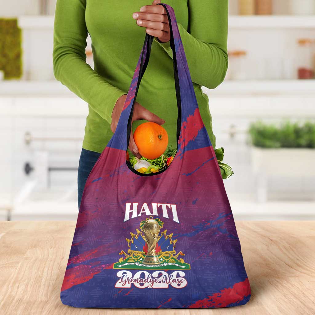 Afro-Haiti Football Grocery Bag 2026 Nou Retounen Anko - African Pride