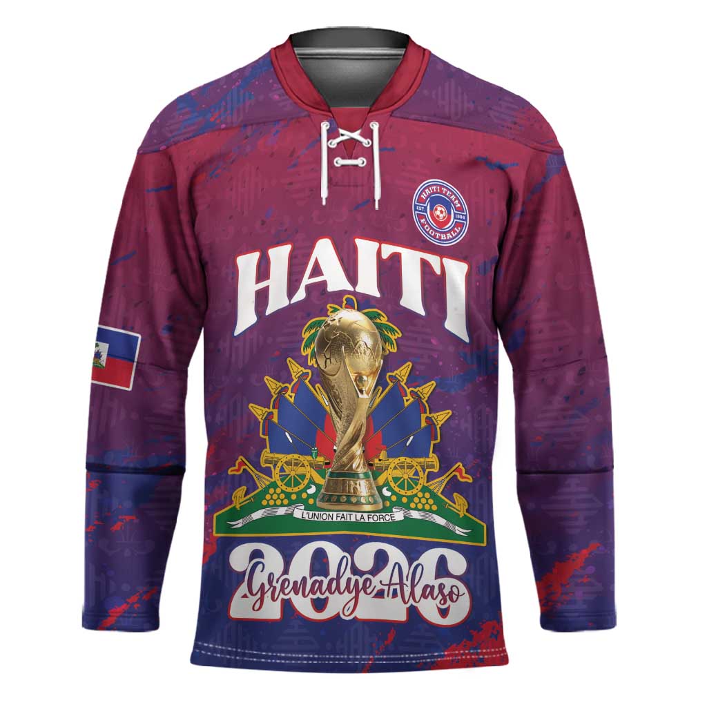 Personalized Afro-Haiti Football Hockey Jersey 2026 Nou Retounen Anko - African Pride