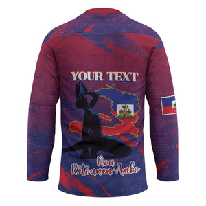 Personalized Afro-Haiti Football Hockey Jersey 2026 Nou Retounen Anko - African Pride