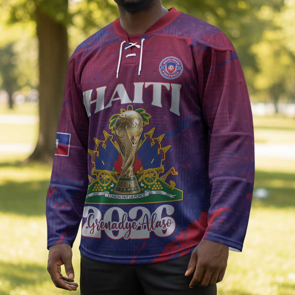 Personalized Afro-Haiti Football Hockey Jersey 2026 Nou Retounen Anko - African Pride