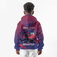 Personalized Afro-Haiti Football Kid Hoodie 2026 Nou Retounen Anko - African Pride
