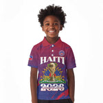 Personalized Afro-Haiti Football Kid Polo Shirt 2026 Nou Retounen Anko LT15