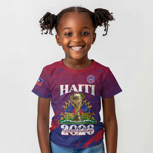 Personalized Afro-Haiti Football Kid T shirt 2026 Nou Retounen Anko LT15