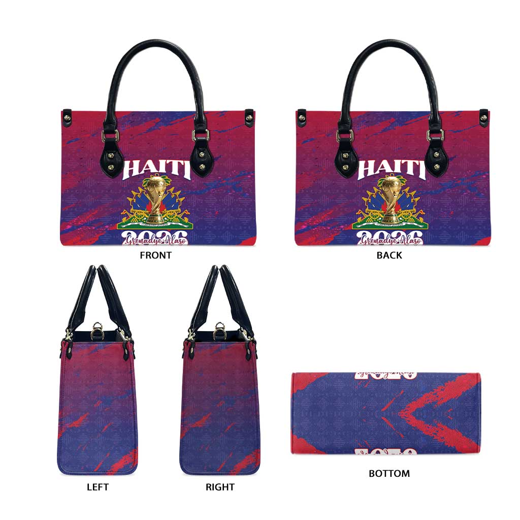 Afro-Haiti Football Leather Bag 2026 Nou Retounen Anko - African Pride