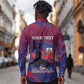 Personalized Afro-Haiti Football Long Sleeve Button Shirt 2026 Nou Retounen Anko - African Pride