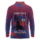 Personalized Afro-Haiti Football Long Sleeve Polo Shirt 2026 Nou Retounen Anko - African Pride