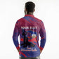Personalized Afro-Haiti Football Long Sleeve Polo Shirt 2026 Nou Retounen Anko - African Pride