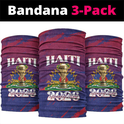Afro-Haiti Football Neck Gaiter 2026 Nou Retounen Anko - African Pride