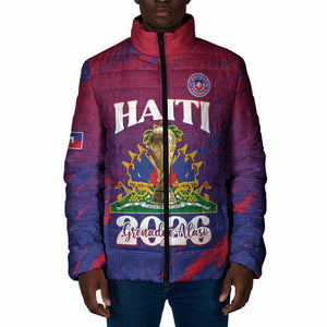 Personalized Afro-Haiti Football Padded Jacket 2026 Nou Retounen Anko - African Pride