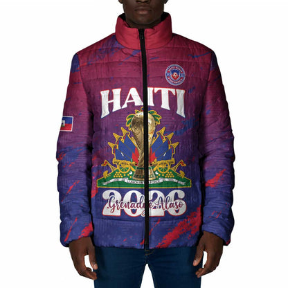 Personalized Afro-Haiti Football Padded Jacket 2026 Nou Retounen Anko - African Pride