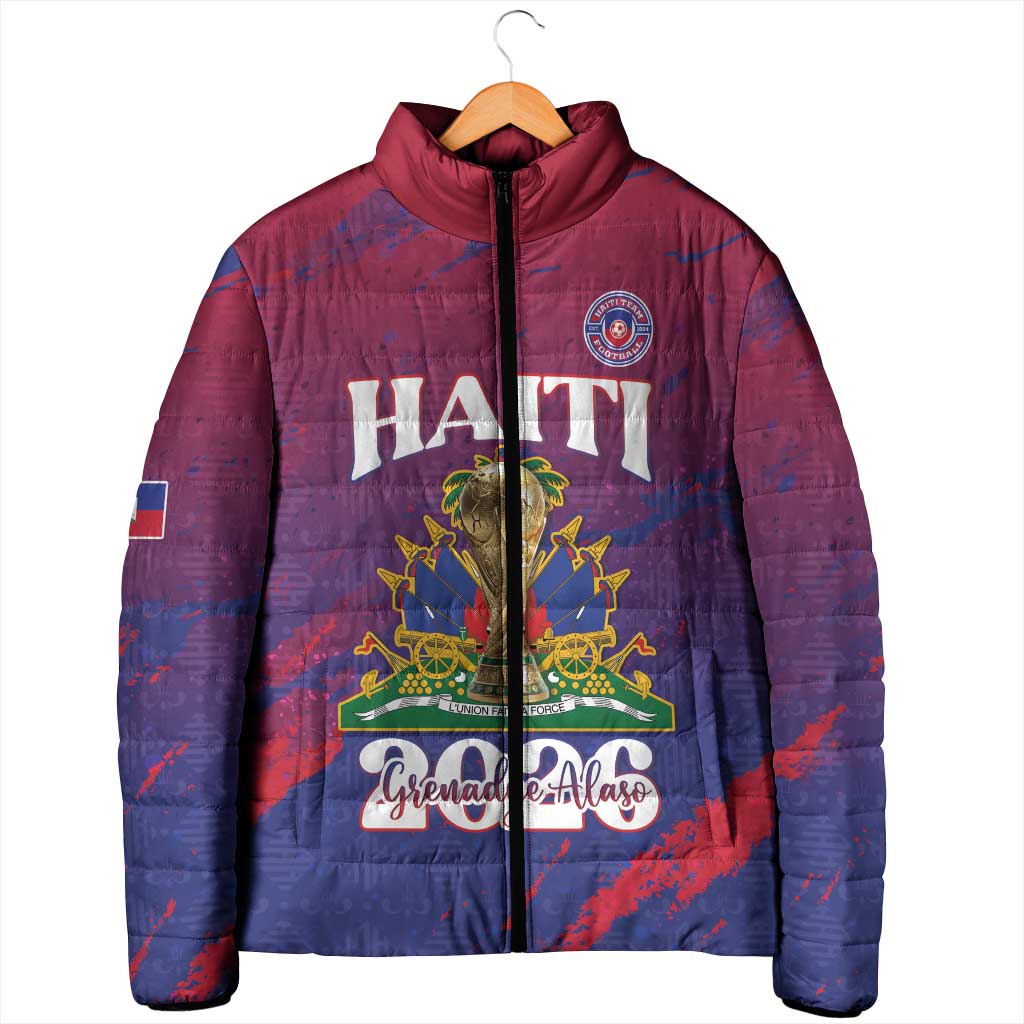 Personalized Afro-Haiti Football Padded Jacket 2026 Nou Retounen Anko - African Pride