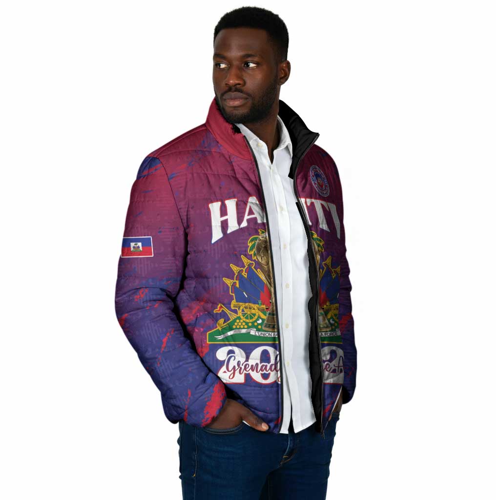 Personalized Afro-Haiti Football Padded Jacket 2026 Nou Retounen Anko - African Pride