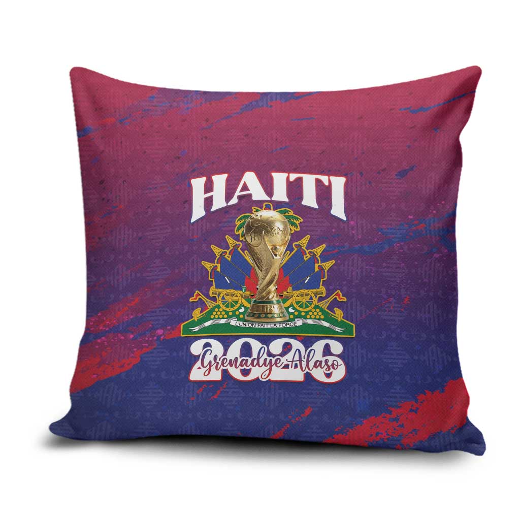 Afro-Haiti Football Pillow Cover 2026 Nou Retounen Anko - African Pride