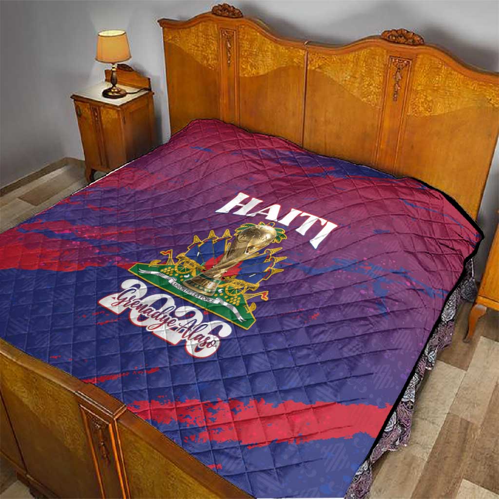 Afro-Haiti Football Quilt 2026 Nou Retounen Anko - African Pride