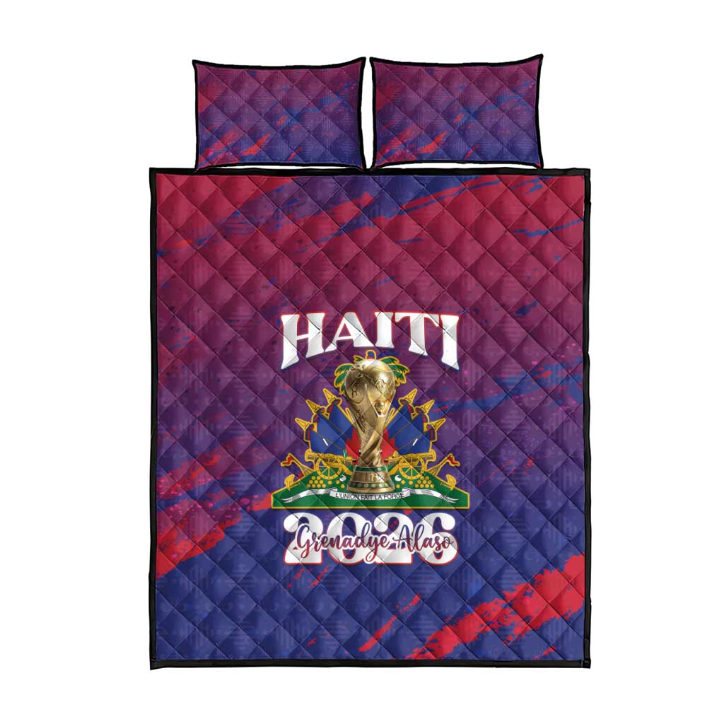 Afro-Haiti Football Quilt Bed Set 2026 Nou Retounen Anko - African Pride