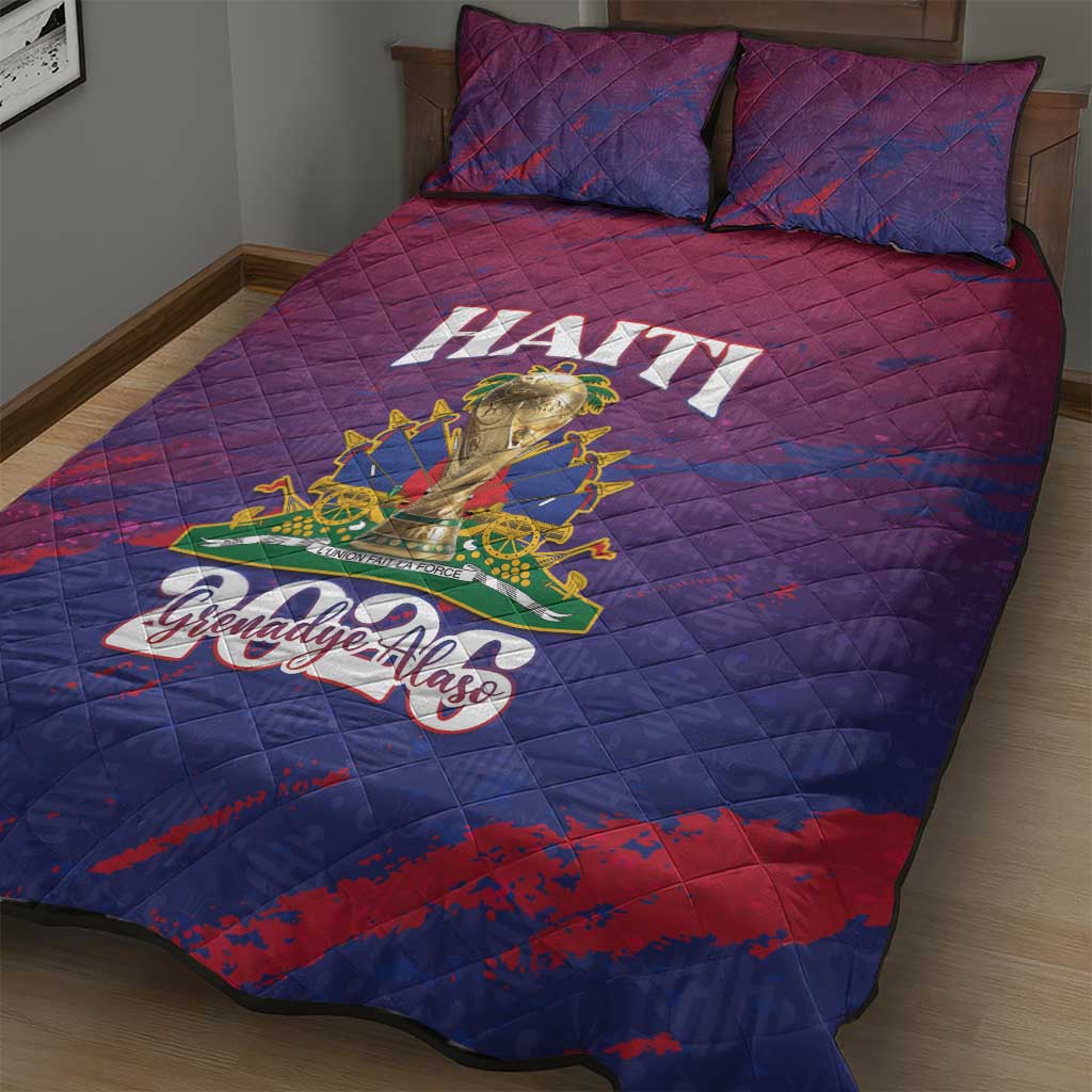Afro-Haiti Football Quilt Bed Set 2026 Nou Retounen Anko - African Pride