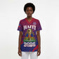 Personalized Afro-Haiti Football Scrub Top 2026 Nou Retounen Anko - African Pride