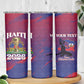 Personalized Afro-Haiti Football Skinny Tumbler 2026 Nou Retounen Anko - African Pride