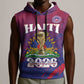 Personalized Afro-Haiti Football Sleeveless Hoodie 2026 Nou Retounen Anko - African Pride
