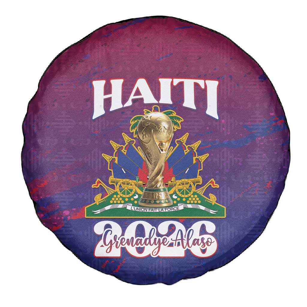 Afro-Haiti Football Spare Tire Cover 2026 Nou Retounen Anko - African Pride