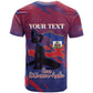 Personalized Afro-Haiti Football T shirt 2026 Nou Retounen Anko - African Pride