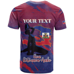 Personalized Afro-Haiti Football T shirt 2026 Nou Retounen Anko - African Pride