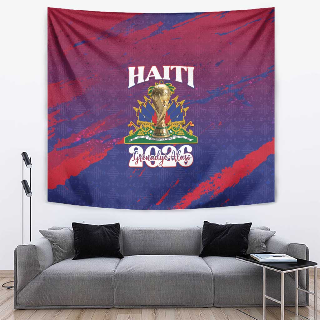 Afro-Haiti Football Tapestry 2026 Nou Retounen Anko - African Pride