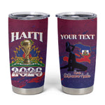 Personalized Afro-Haiti Football Tumbler Cup 2026 Nou Retounen Anko - African Pride