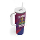 Personalized Afro-Haiti Football Tumbler With Handle 2026 Nou Retounen Anko - African Pride