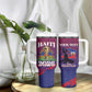 Personalized Afro-Haiti Football Tumbler With Handle 2026 Nou Retounen Anko - African Pride