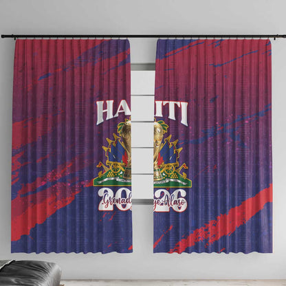 Afro-Haiti Football Window Curtain 2026 Nou Retounen Anko - African Pride