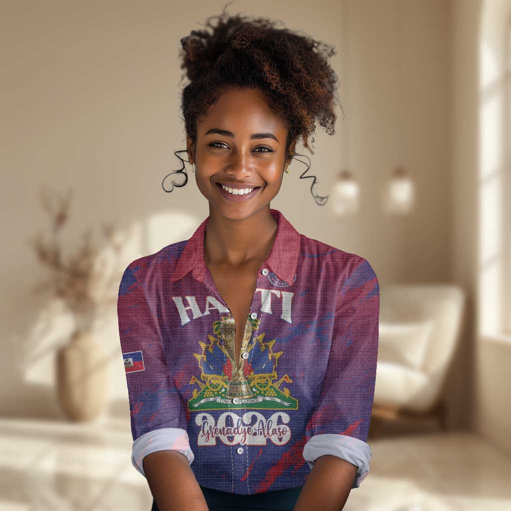 Personalized Afro-Haiti Football Women Casual Shirt 2026 Nou Retounen Anko - African Pride