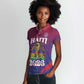 Personalized Afro-Haiti Football Women Polo Shirt 2026 Nou Retounen Anko - African Pride