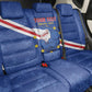 Custom Cabo Verde Football Back Car Seat Cover Go Tubaroes Azuis