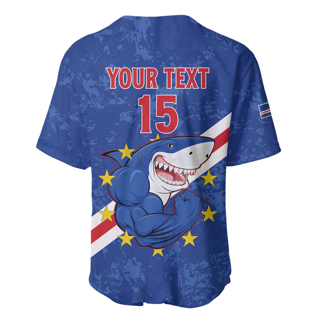 Custom Cabo Verde Football Baseball Jersey Go Tubaroes Azuis
