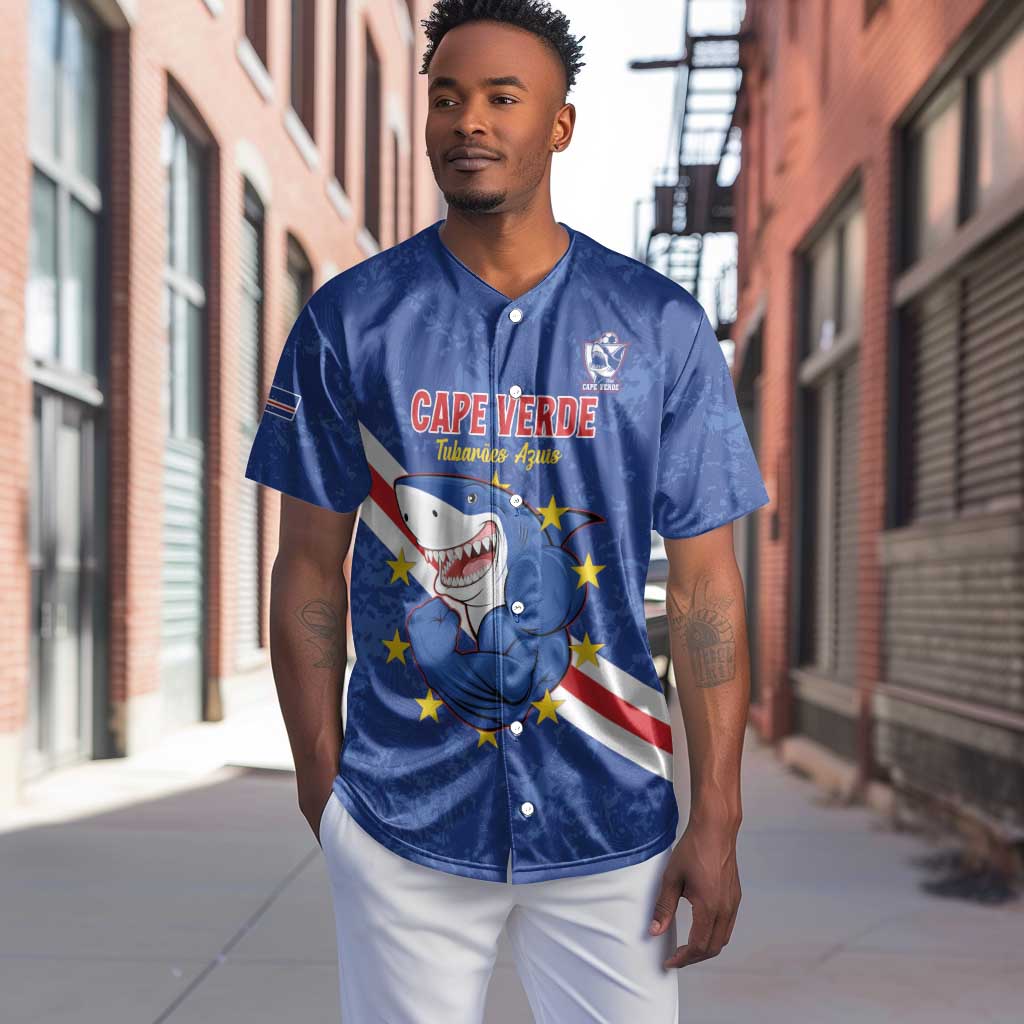 Custom Cabo Verde Football Baseball Jersey Go Tubaroes Azuis