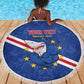 Custom Cabo Verde Football Beach Blanket Go Tubaroes Azuis