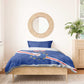 Custom Cabo Verde Football Bedding Set Go Tubaroes Azuis