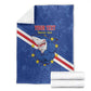 Custom Cabo Verde Football Blanket Go Tubaroes Azuis