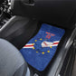 Custom Cabo Verde Football Car Mats Go Tubaroes Azuis