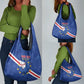 Custom Cabo Verde Football Grocery Bag Go Tubaroes Azuis