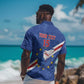 Custom Cabo Verde Football Hawaiian Shirt Go Tubaroes Azuis